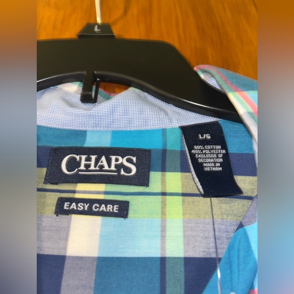 Men’s Chaps Easy Care button up tshirt - Picture 2 of 5